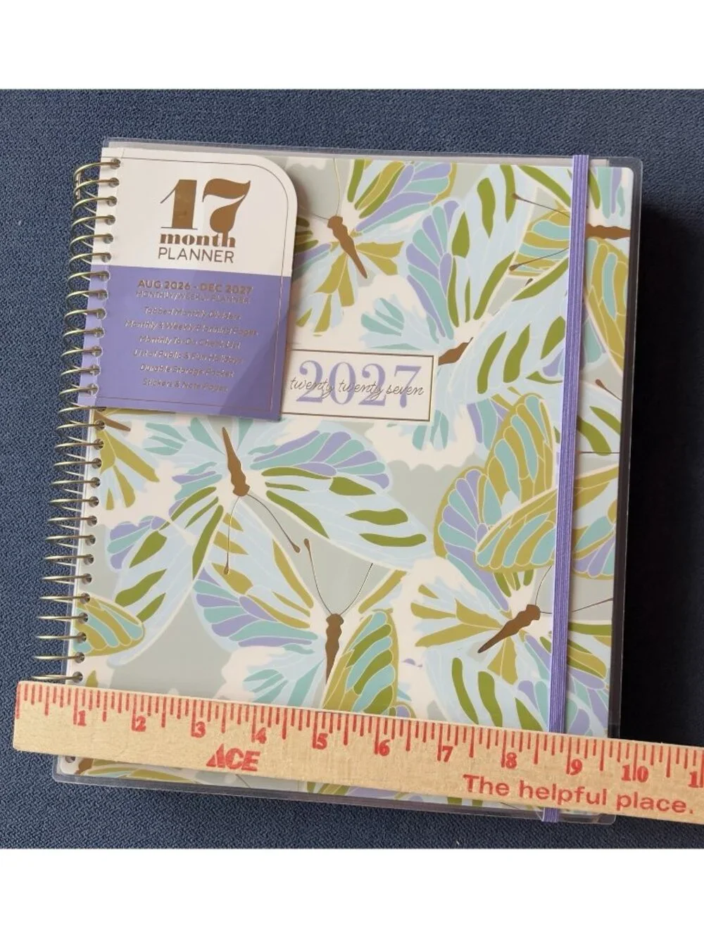 Planner 17 Month 2026-27 DRAGONFLY Month Day Week Organizer Calendar 9